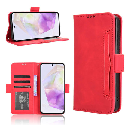 Samsung Galaxy A36 5G Skin Feel PU Leather Wallet Phone Case with Card Slots, Cash Pocket, Magnetic Closure, Built-In Stand, Full Protection TPU Cover