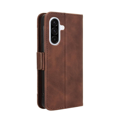 Samsung Galaxy A36 5G Skin Feel PU Leather Wallet Phone Case with Card Slots, Cash Pocket, Magnetic Closure, Built-In Stand, Full Protection TPU Cover