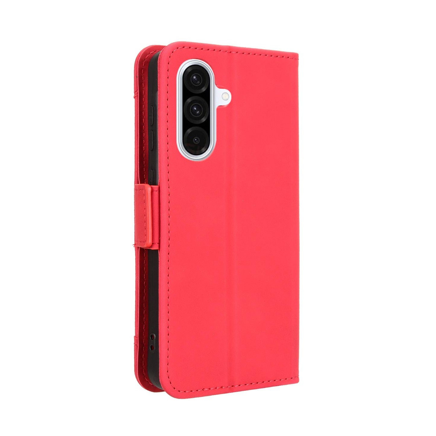 Samsung Galaxy A56 5G Skin Feel PU Leather Wallet Phone Case with Card Slots, Cash Pocket, Magnetic Closure, Built-In Stand, Full Protection TPU Cover