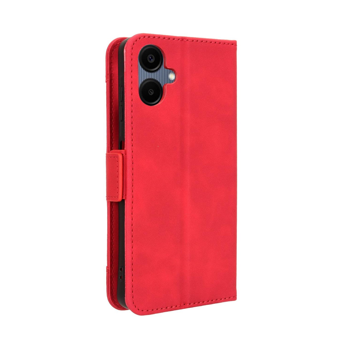 Samsung Galaxy A06 5G Skin Feel PU Leather Wallet Phone Case with Card Slots, Cash Pocket, Magnetic Closure, Built-In Stand, Full Protection TPU Cover