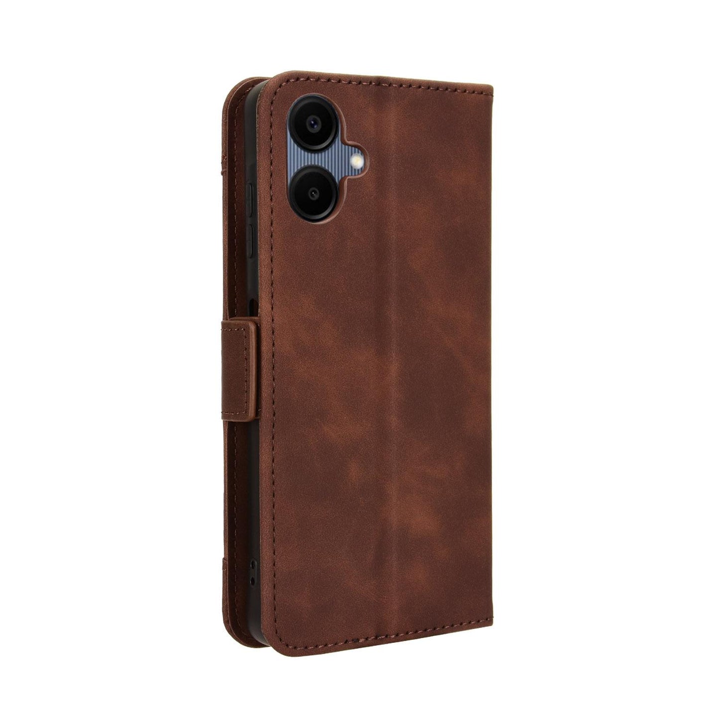 Samsung Galaxy A06 5G Skin Feel PU Leather Wallet Phone Case with Card Slots, Cash Pocket, Magnetic Closure, Built-In Stand, Full Protection TPU Cover