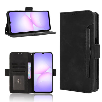 Samsung Galaxy A07 4G Skin Feel PU Leather Wallet Phone Case with Card Slots, Cash Pocket, Magnetic Closure, Built-In Stand, Full Protection TPU Cover