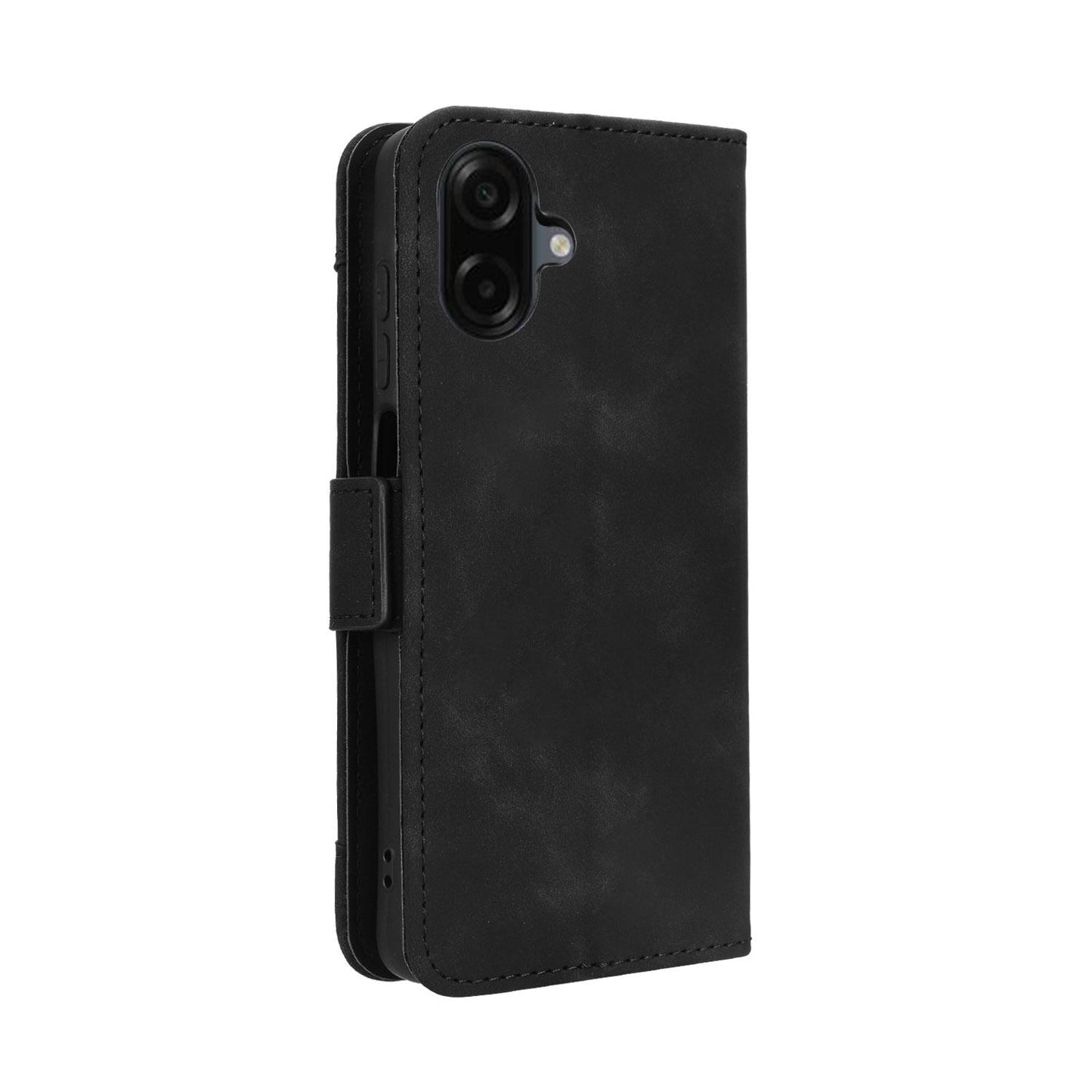 Samsung Galaxy A07 4G Skin Feel PU Leather Wallet Phone Case with Card Slots, Cash Pocket, Magnetic Closure, Built-In Stand, Full Protection TPU Cover