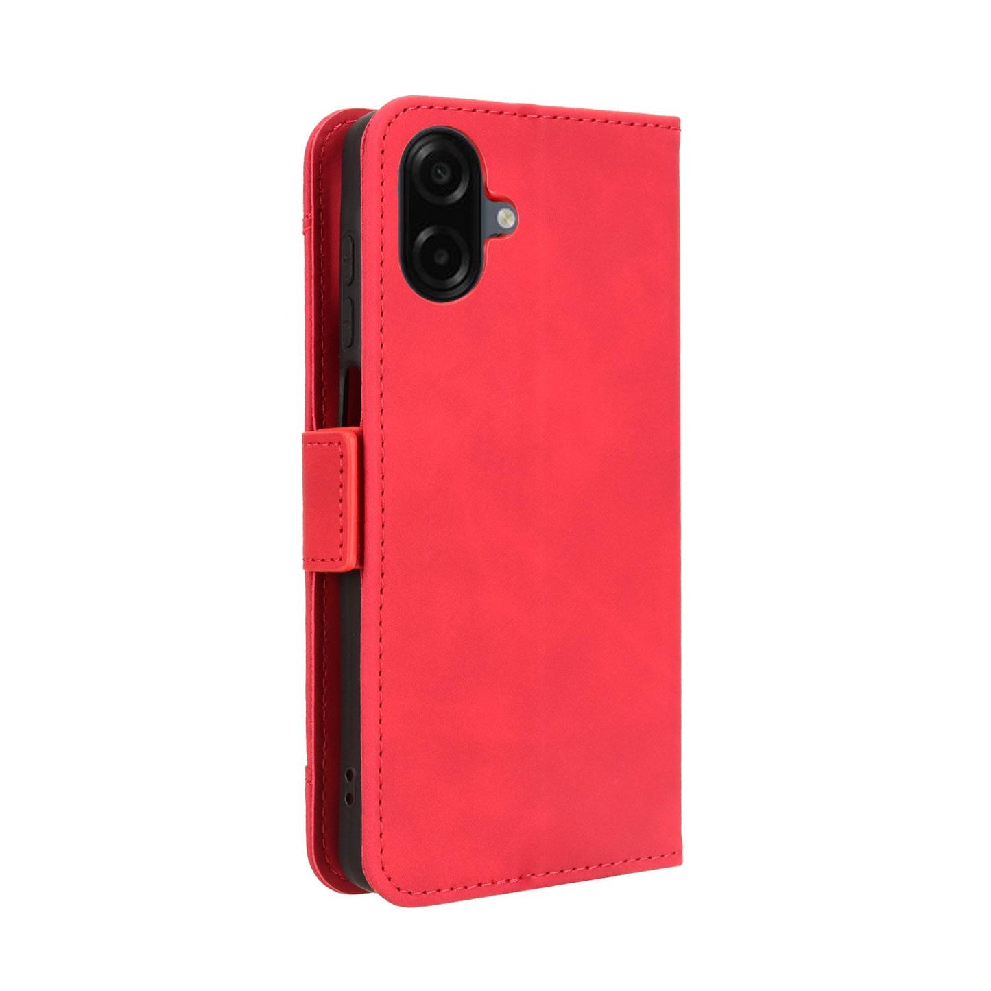 Samsung Galaxy A07 4G Skin Feel PU Leather Wallet Phone Case with Card Slots, Cash Pocket, Magnetic Closure, Built-In Stand, Full Protection TPU Cover