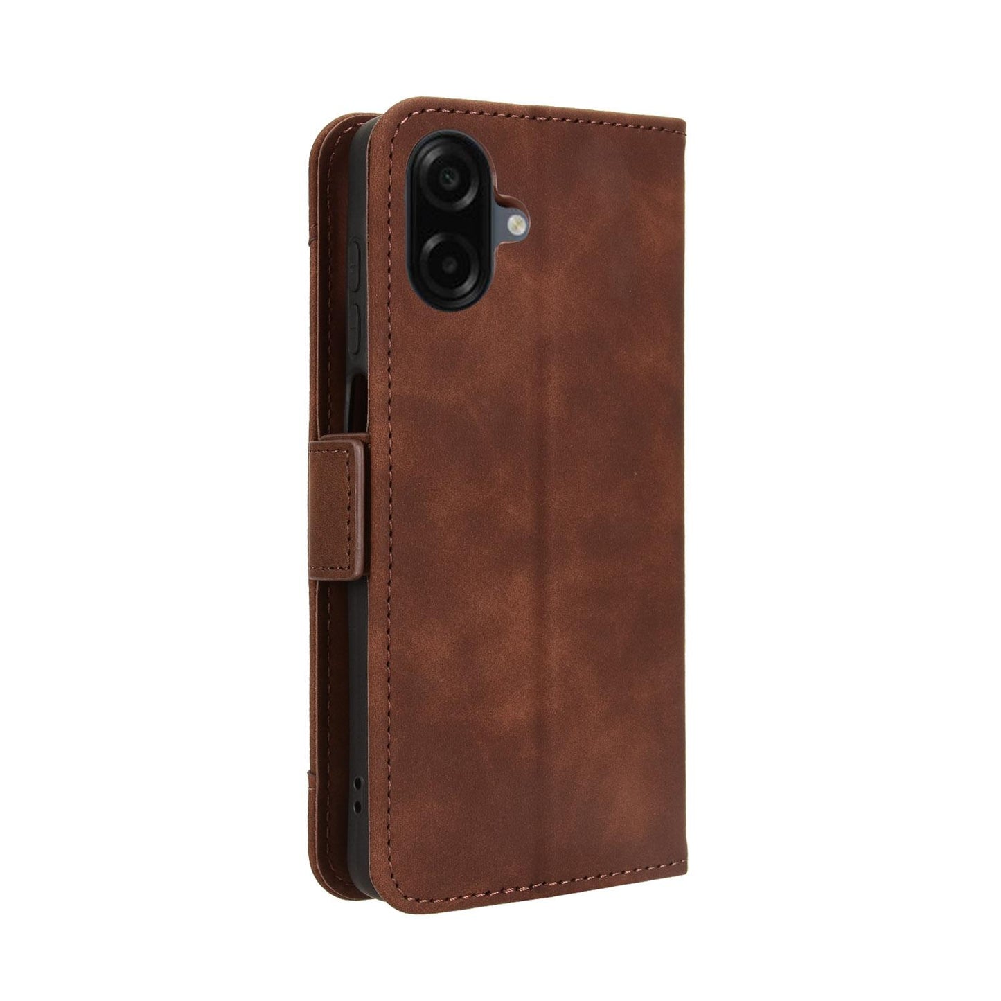 Samsung Galaxy A07 4G Skin Feel PU Leather Wallet Phone Case with Card Slots, Cash Pocket, Magnetic Closure, Built-In Stand, Full Protection TPU Cover