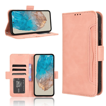 Samsung Galaxy M35 5G Skin Feel PU Leather Wallet Phone Case with Card Slots, Cash Pocket, Magnetic Closure, Built-In Stand, Full Protection TPU Cover