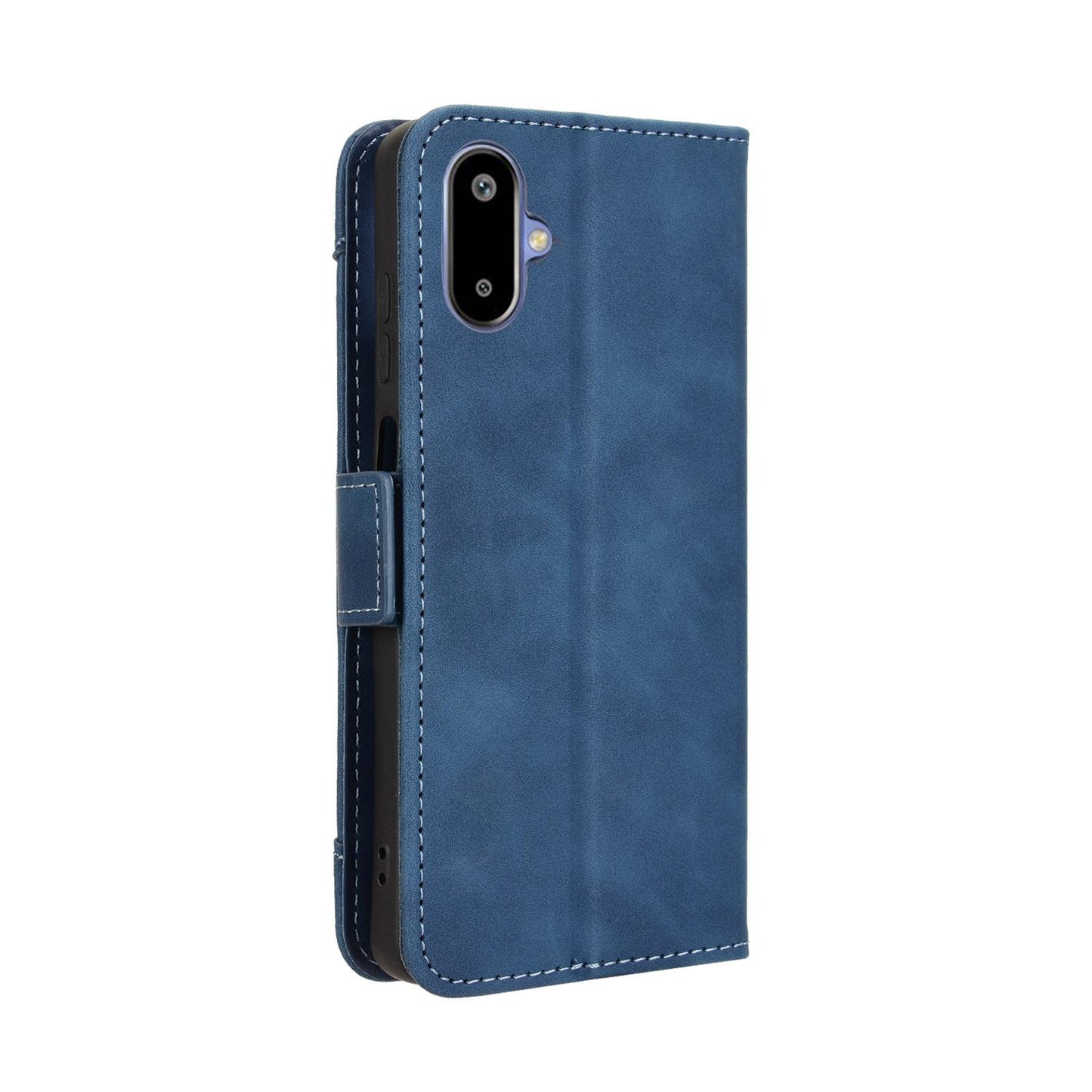 Samsung Galaxy F06 5G Skin Feel PU Leather Wallet Phone Case with Card Slots, Cash Pocket, Magnetic Closure, Built-In Stand, Full Protection TPU Cover