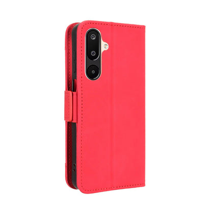 Samsung Galaxy M16 5G Skin Feel PU Leather Wallet Phone Case with Card Slots, Cash Pocket, Magnetic Closure, Built-In Stand, Full Protection TPU Cover