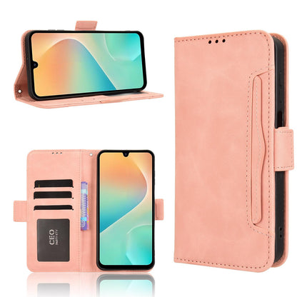 Samsung Galaxy M36 5G Skin Feel PU Leather Wallet Phone Case with Card Slots, Cash Pocket, Magnetic Closure, Built-In Stand, Full Protection TPU Cover
