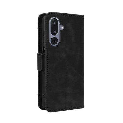 Samsung Galaxy M36 5G Skin Feel PU Leather Wallet Phone Case with Card Slots, Cash Pocket, Magnetic Closure, Built-In Stand, Full Protection TPU Cover