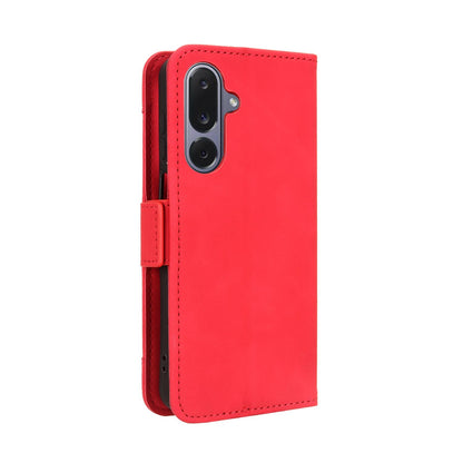 Samsung Galaxy M36 5G Skin Feel PU Leather Wallet Phone Case with Card Slots, Cash Pocket, Magnetic Closure, Built-In Stand, Full Protection TPU Cover