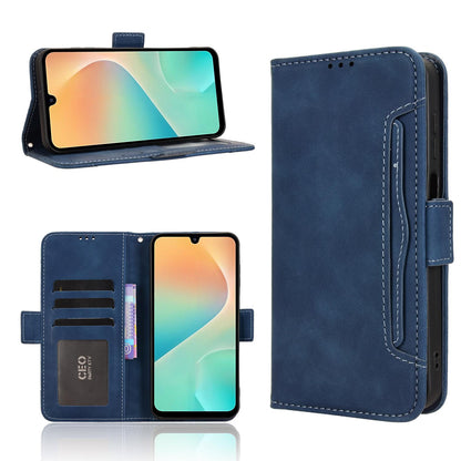 Samsung Galaxy M36 5G Skin Feel PU Leather Wallet Phone Case with Card Slots, Cash Pocket, Magnetic Closure, Built-In Stand, Full Protection TPU Cover