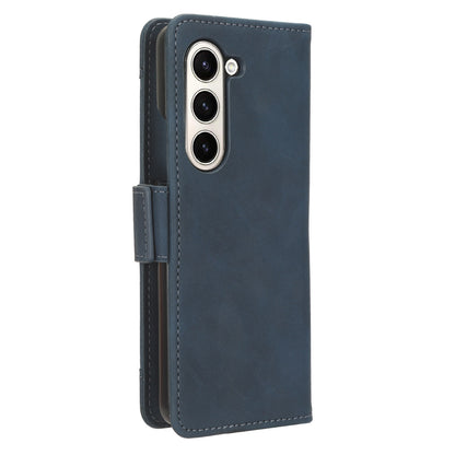 Samsung Galaxy Z Fold6 Skin Feel PU Leather Wallet Phone Case with Card Slots, Cash Pocket, Magnetic Closure, Built-In Stand, Full Protection TPU Cover