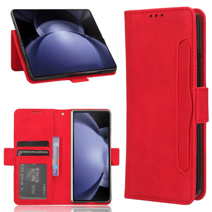 Samsung Galaxy Z Fold6 - Pen Slot Skin Feel PU Leather Wallet Phone Case with Card Slots, Cash Pocket, Magnetic Closure, Built-In Stand, Full Protection TPU Cover