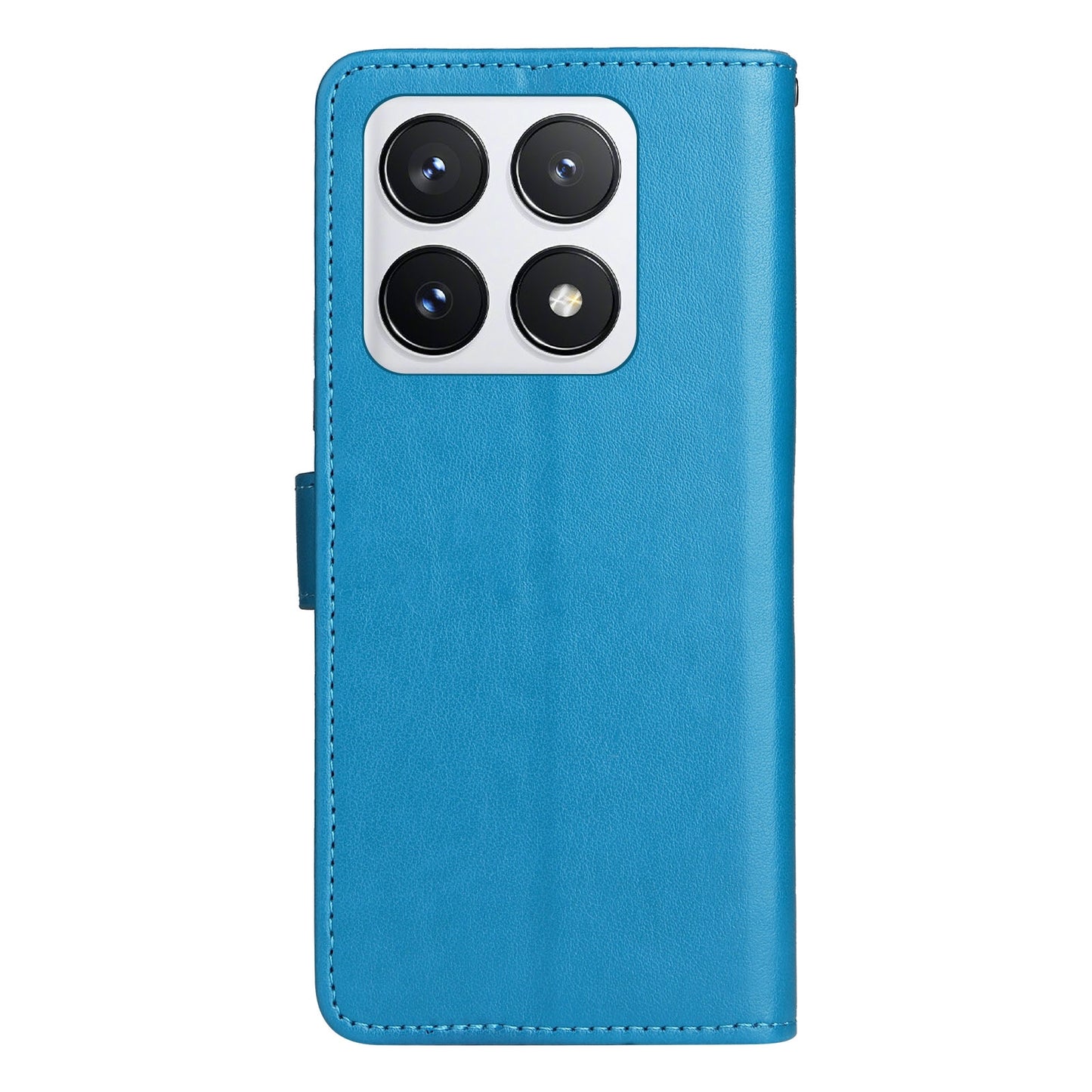 For Xiaomi 14T Pro Cat and Bee Embossed Flip Leather Phone Case Wallet Cover with Card Slots Cash Pocket Magnetic Stand Protective Shockproof TPU PU Leather Case with Wrist Strap