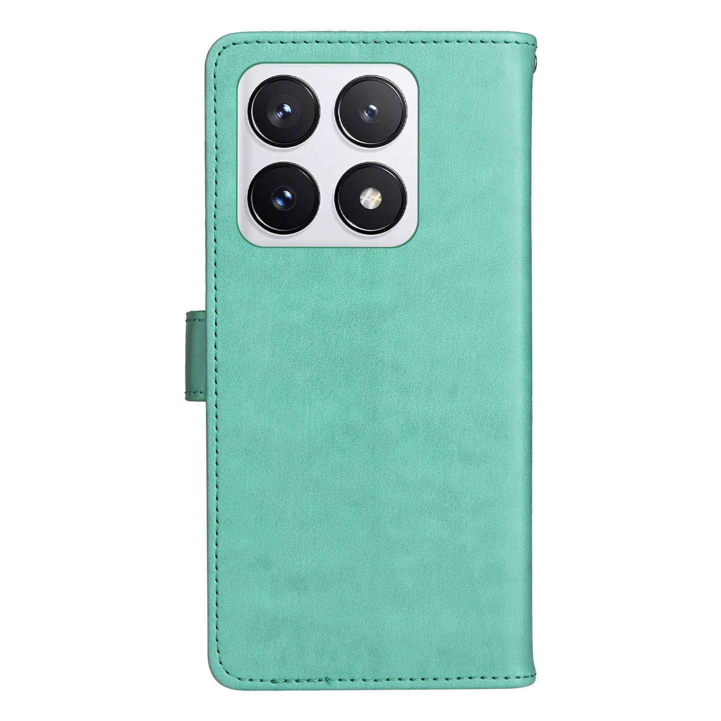 For Xiaomi 14T Pro Cat and Bee Embossed Flip Leather Phone Case Wallet Cover with Card Slots Cash Pocket Magnetic Stand Protective Shockproof TPU PU Leather Case with Wrist Strap