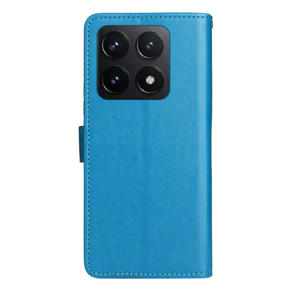 For Xiaomi 14T Cat and Bee Embossed Flip Leather Phone Case Wallet Cover with Card Slots Cash Pocket Magnetic Stand Protective Shockproof TPU PU Leather Case with Wrist Strap