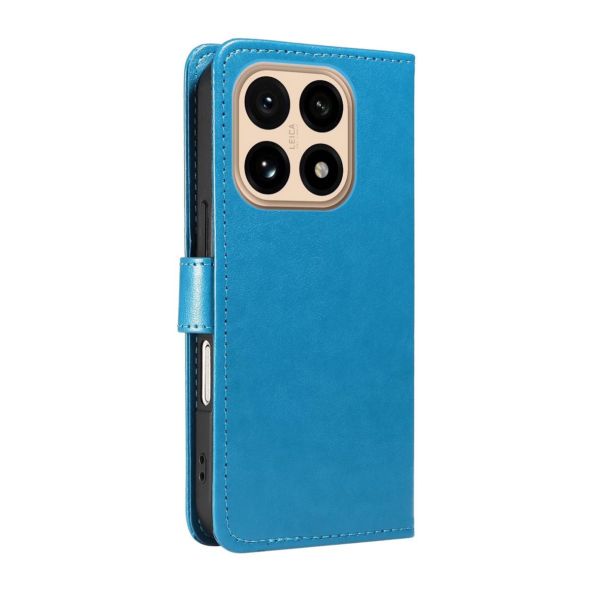For Xiaomi 15T 5G Cat and Bee Embossed Flip Leather Phone Case Wallet Cover with Card Slots Cash Pocket Magnetic Stand Protective Shockproof TPU PU Leather Case with Wrist Strap