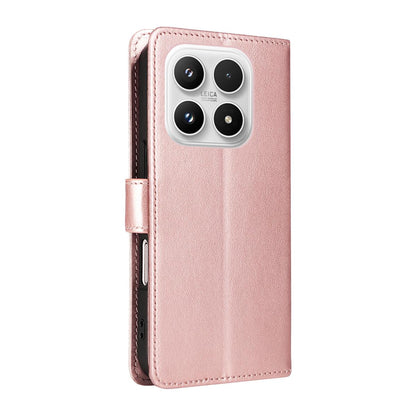 For Xiaomi 17 Cat and Bee Embossed Flip Leather Phone Case Wallet Cover with Card Slots Cash Pocket Magnetic Stand Protective Shockproof TPU PU Leather Case with Wrist Strap