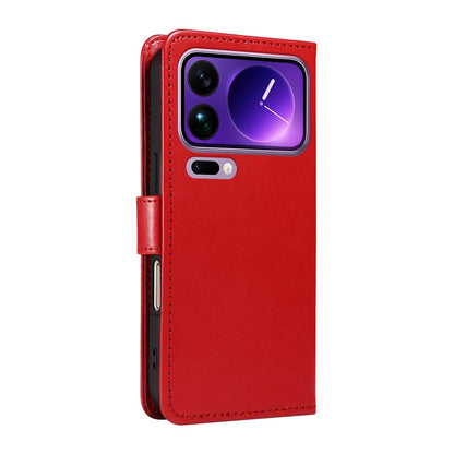For Xiaomi 17 Pro Max Cat and Bee Embossed Flip Leather Phone Case Wallet Cover with Card Slots Cash Pocket Magnetic Stand Protective Shockproof TPU PU Leather Case with Wrist Strap