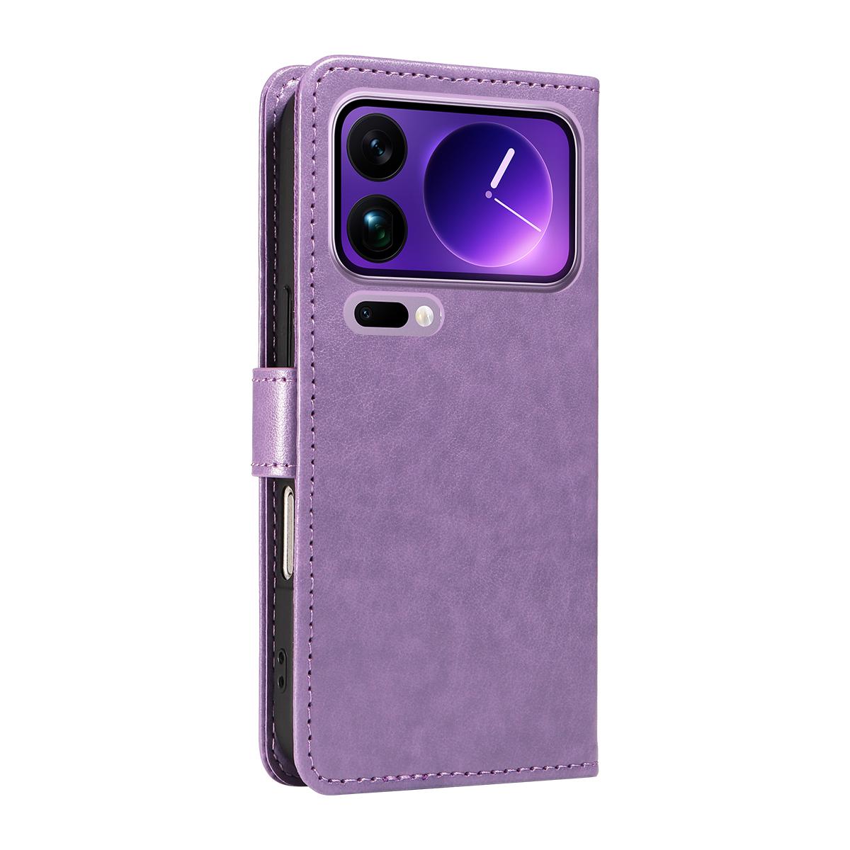 For Xiaomi 17 Pro Max Cat and Bee Embossed Flip Leather Phone Case Wallet Cover with Card Slots Cash Pocket Magnetic Stand Protective Shockproof TPU PU Leather Case with Wrist Strap