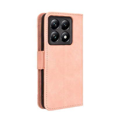 Xiaomi 14T Skin Feel PU Leather Wallet Phone Case with Card Slots, Cash Pocket, Magnetic Closure, Built-In Stand, Full Protection TPU Cover