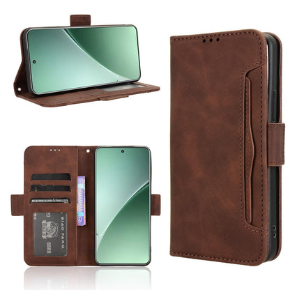 Xiaomi 15 Skin Feel PU Leather Wallet Phone Case with Card Slots, Cash Pocket, Magnetic Closure, Built-In Stand, Full Protection TPU Cover