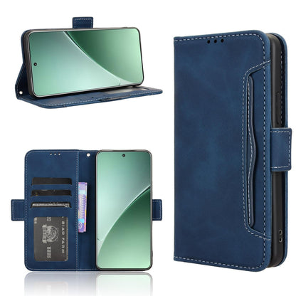 Xiaomi 15 Pro Skin Feel PU Leather Wallet Phone Case with Card Slots, Cash Pocket, Magnetic Closure, Built-In Stand, Full Protection TPU Cover