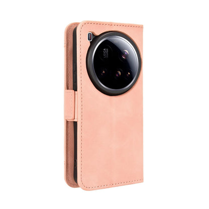 Xiaomi 15 Ultra Skin Feel PU Leather Wallet Phone Case with Card Slots, Cash Pocket, Magnetic Closure, Built-In Stand, Full Protection TPU Cover
