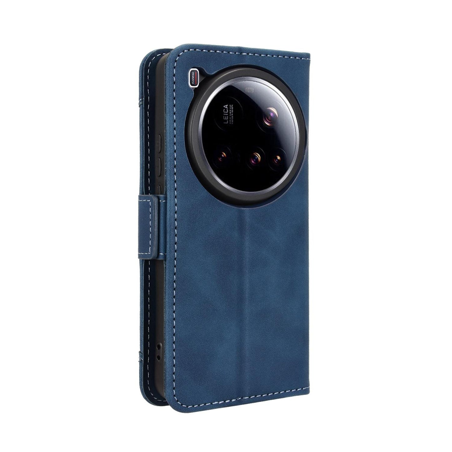 Xiaomi 15 Ultra Skin Feel PU Leather Wallet Phone Case with Card Slots, Cash Pocket, Magnetic Closure, Built-In Stand, Full Protection TPU Cover