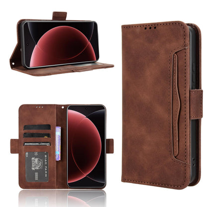 Xiaomi 15 Ultra Skin Feel PU Leather Wallet Phone Case with Card Slots, Cash Pocket, Magnetic Closure, Built-In Stand, Full Protection TPU Cover