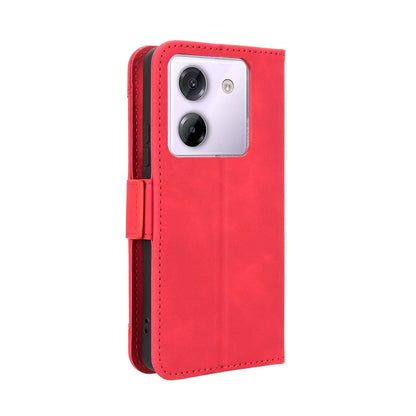 Xiaomi Poco M7 Pro 5G Skin Feel PU Leather Wallet Phone Case with Card Slots, Cash Pocket, Magnetic Closure, Built-In Stand, Full Protection TPU Cover