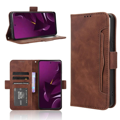 Xiaomi Poco M7 Pro 5G Skin Feel PU Leather Wallet Phone Case with Card Slots, Cash Pocket, Magnetic Closure, Built-In Stand, Full Protection TPU Cover