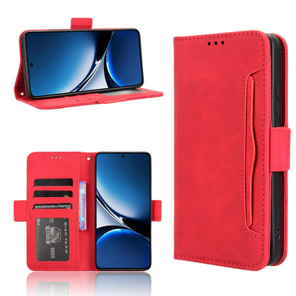 Xiaomi Poco X7 Pro 5G Skin Feel PU Leather Wallet Phone Case with Card Slots, Cash Pocket, Magnetic Closure, Built-In Stand, Full Protection TPU Cover