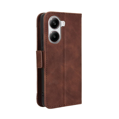 Xiaomi Poco X7 Pro 5G Skin Feel PU Leather Wallet Phone Case with Card Slots, Cash Pocket, Magnetic Closure, Built-In Stand, Full Protection TPU Cover