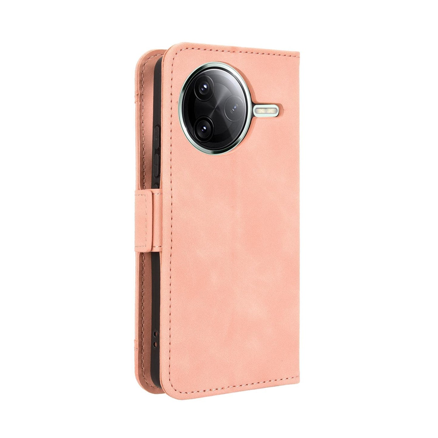 Xiaomi Poco F7 Pro 5G Skin Feel PU Leather Wallet Phone Case with Card Slots, Cash Pocket, Magnetic Closure, Built-In Stand, Full Protection TPU Cover