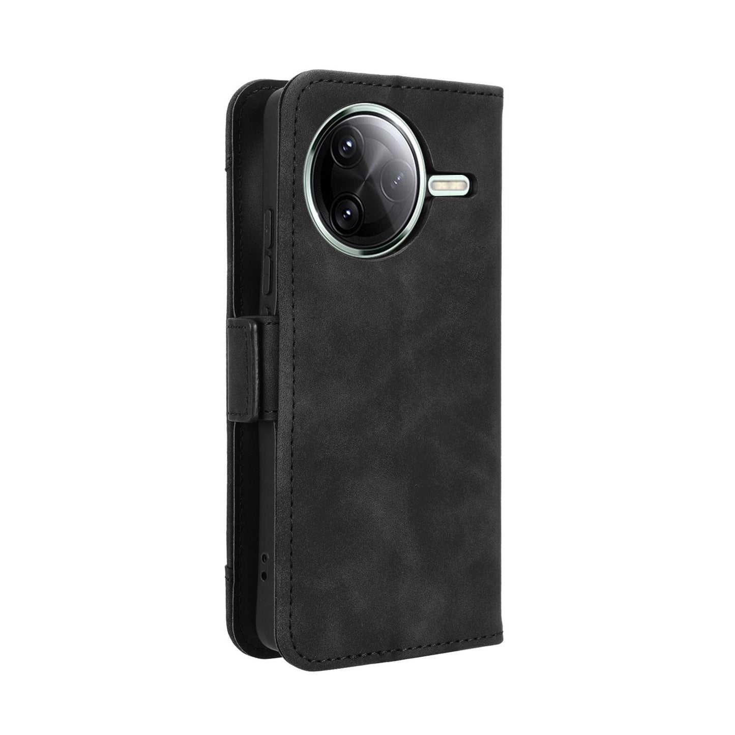 Xiaomi Poco F7 Pro 5G Skin Feel PU Leather Wallet Phone Case with Card Slots, Cash Pocket, Magnetic Closure, Built-In Stand, Full Protection TPU Cover