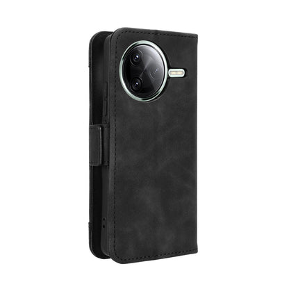 Xiaomi Poco F7 Ultra Skin Feel PU Leather Wallet Phone Case with Card Slots, Cash Pocket, Magnetic Closure, Built-In Stand, Full Protection TPU Cover