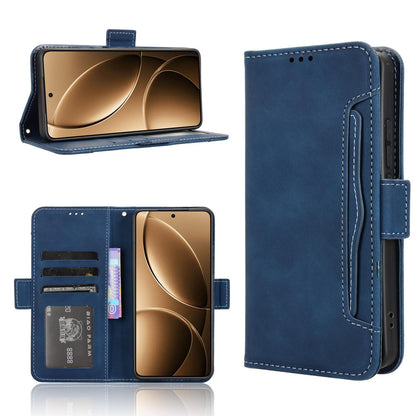Xiaomi Poco F7 Pro 5G Skin Feel PU Leather Wallet Phone Case with Card Slots, Cash Pocket, Magnetic Closure, Built-In Stand, Full Protection TPU Cover