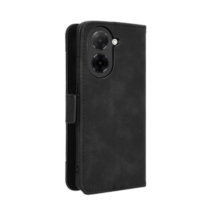 Xiaomi Poco C71 Skin Feel PU Leather Wallet Phone Case with Card Slots, Cash Pocket, Magnetic Closure, Built-In Stand, Full Protection TPU Cover