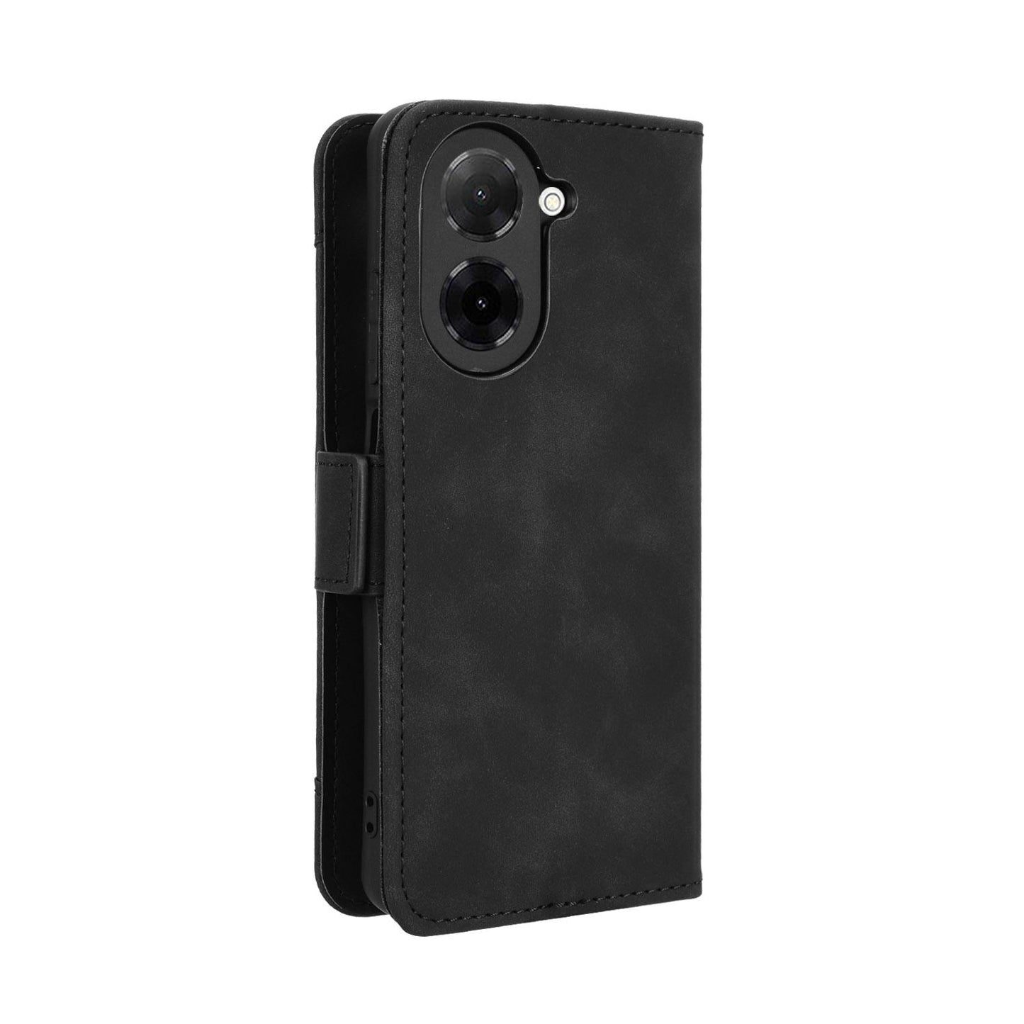 Xiaomi Redmi A5 4G 171.7mm Skin Feel PU Leather Wallet Phone Case with Card Slots, Cash Pocket, Magnetic Closure, Built-In Stand, Full Protection TPU Cover