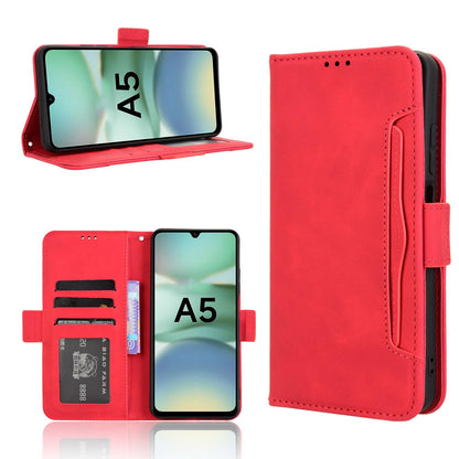 Xiaomi Poco C71 Skin Feel PU Leather Wallet Phone Case with Card Slots, Cash Pocket, Magnetic Closure, Built-In Stand, Full Protection TPU Cover