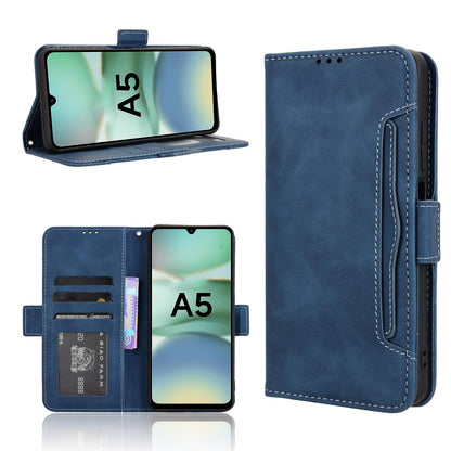 Xiaomi Poco C71 Skin Feel PU Leather Wallet Phone Case with Card Slots, Cash Pocket, Magnetic Closure, Built-In Stand, Full Protection TPU Cover