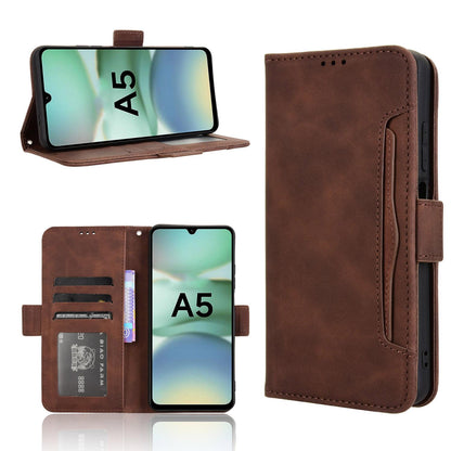 Xiaomi Poco C71 Skin Feel PU Leather Wallet Phone Case with Card Slots, Cash Pocket, Magnetic Closure, Built-In Stand, Full Protection TPU Cover