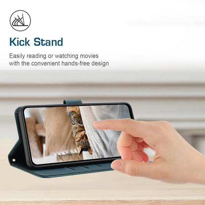 Honor 90 Lite Embossed Kitten PU Leather Wallet Case with Card Slots, Cash Pocket, Kickstand Function, Wrist Lanyard Strap, Full Protective TPU Flip Cover