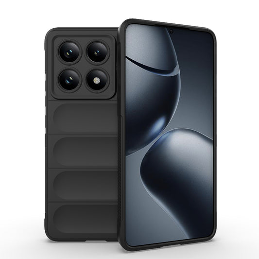 Xiaomi 14T Pro 5G Magic Shield TPU + Flannel Protective Phone Case Cover, Shockproof Scratch Resistant