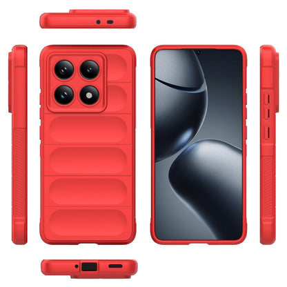 Xiaomi 14T Pro 5G Magic Shield TPU + Flannel Protective Phone Case Cover, Shockproof Scratch Resistant
