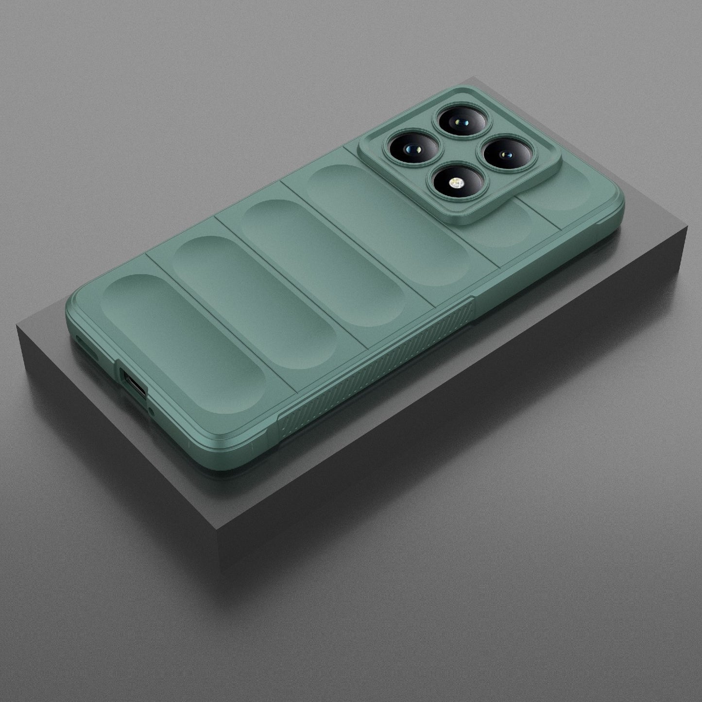 Xiaomi 14T Pro 5G Magic Shield TPU + Flannel Protective Phone Case Cover, Shockproof Scratch Resistant