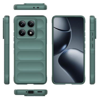 Xiaomi 14T Pro 5G Magic Shield TPU + Flannel Protective Phone Case Cover, Shockproof Scratch Resistant