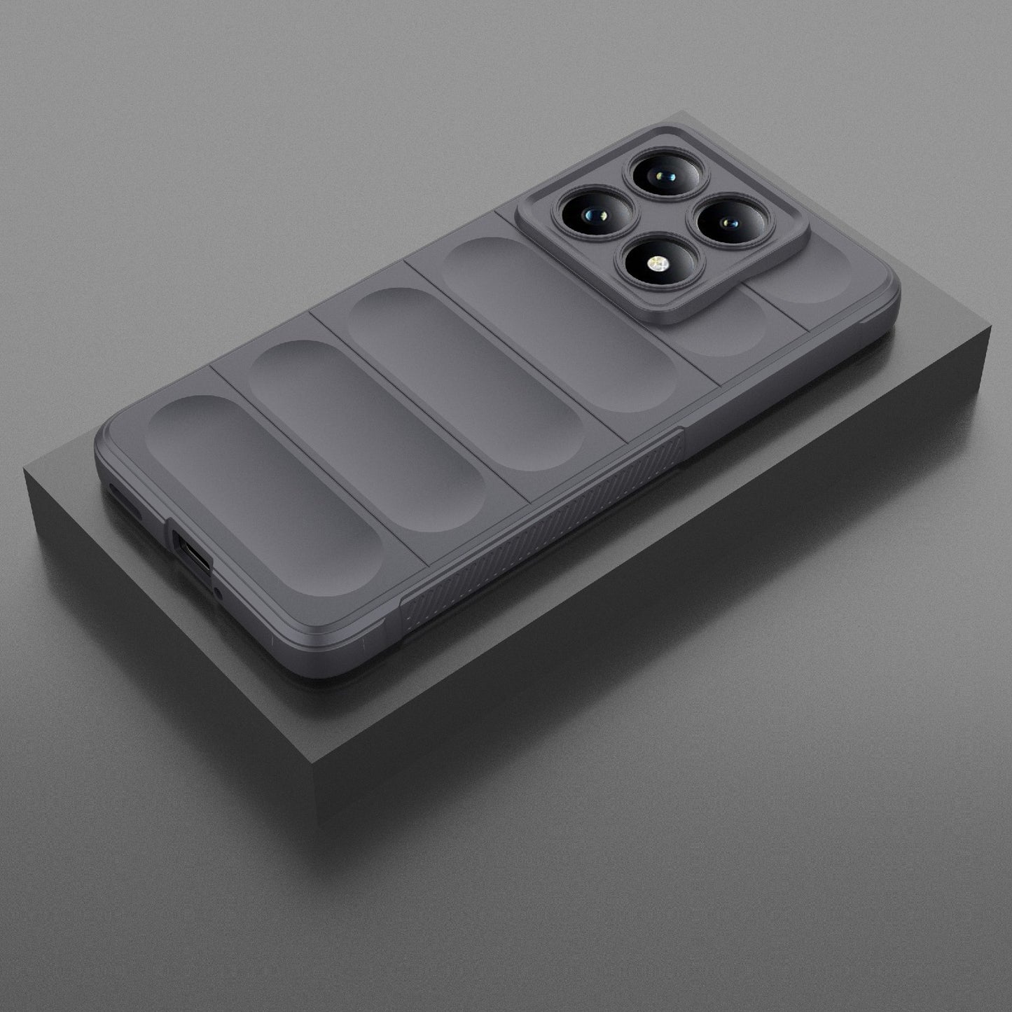 Xiaomi 14T Pro 5G Magic Shield TPU + Flannel Protective Phone Case Cover, Shockproof Scratch Resistant